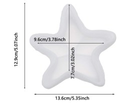 Molde silicona platito estrella chico